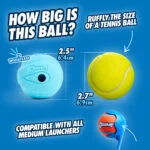 Piłka dla psa z gwizdkiem M, ø 6 cm, 2 sztuki – Chuckit! The Whistler - obrazek 3