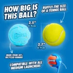 Odbijająca się piłka dla psa z gumy z recyklingu, 2 sztuki – Chuckit! Rebounce Fetch Ball M - obrazek 3
