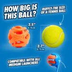 Piłka dla psa do aportowania, pływająca, Ø 6 cm, 2 sztuki – Chuckit! Air Fetch Ball - obrazek 3