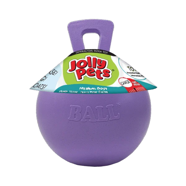 Pływająca piłka dla psa, jasnofioletowa XL (25 cm) – Jolly Pets Tug-n-Toss