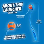 Wyrzutnia do piłek z piłką, 45 cm – Chuckit! Junior Ball Launcher - obrazek 2
