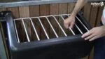 Pojemnik na siano dla koni Slow Feeder z metalową kratą, 140 l - obrazek 4
