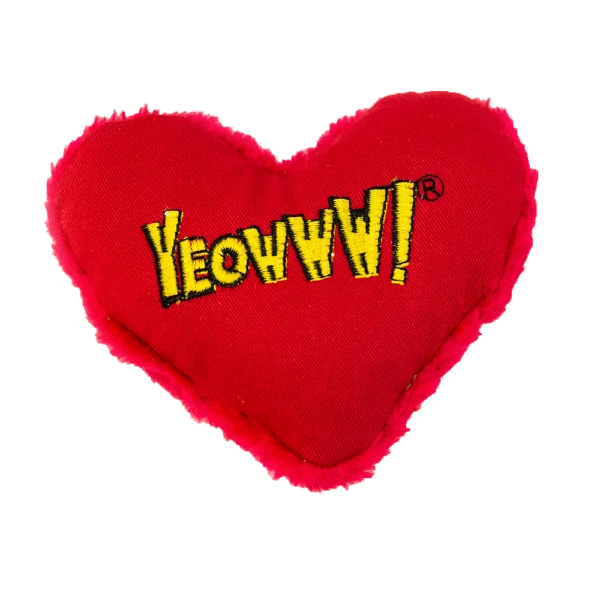 Serce do zabawy dla kota z kocimiętką, 10 cm – Yeowww! Hearrrt Attack