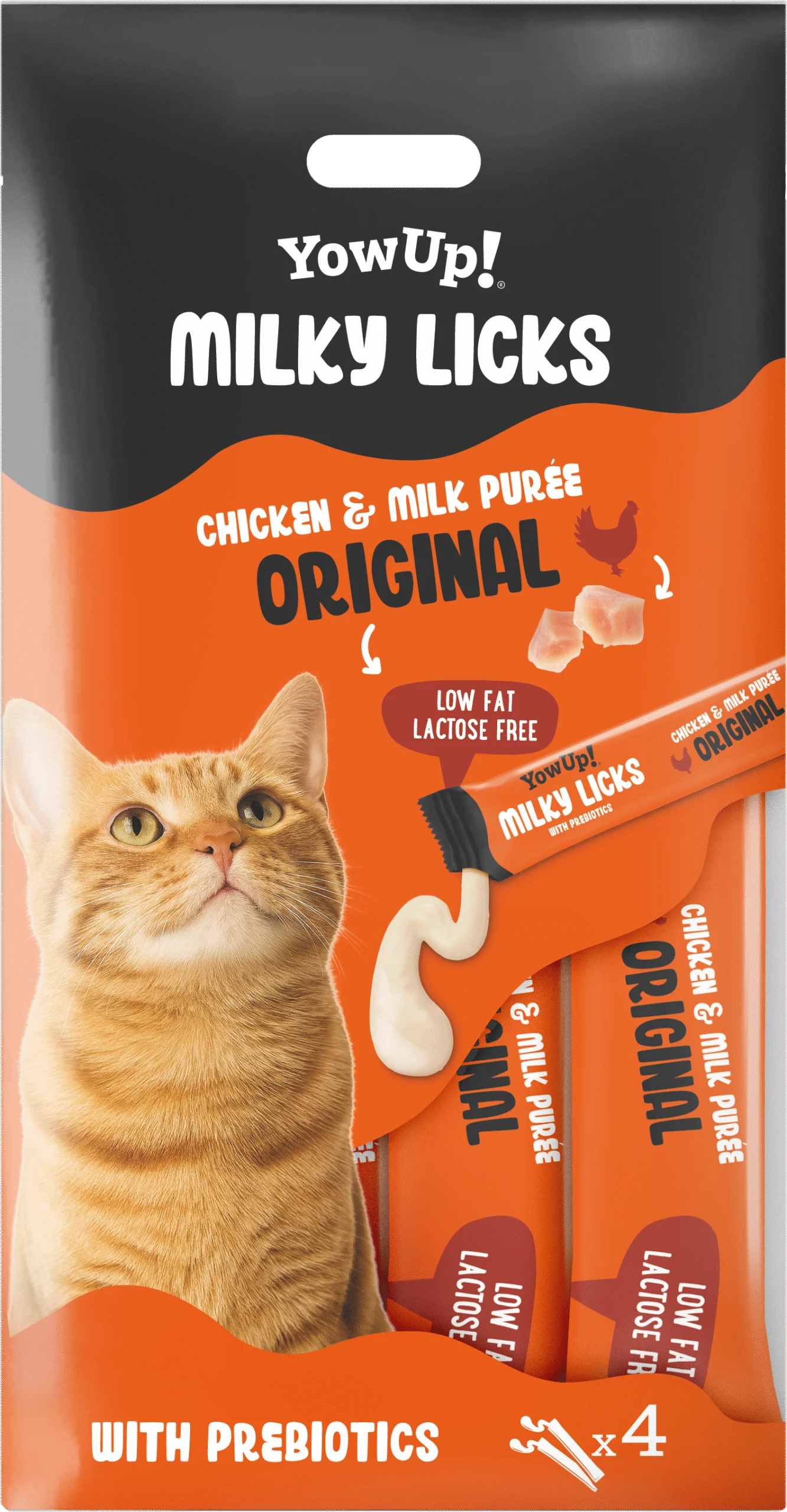 Przysmak do lizania dla kotów z kurczakiem i mlekiem – YowUp! Milky Licks - obrazek 1