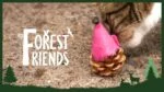 Zabawka w kształcie myszy dla kotów z szyszki i filcu z Madnip, niebieska, 8 cm – Forest Friends Mouse - obrazek 3