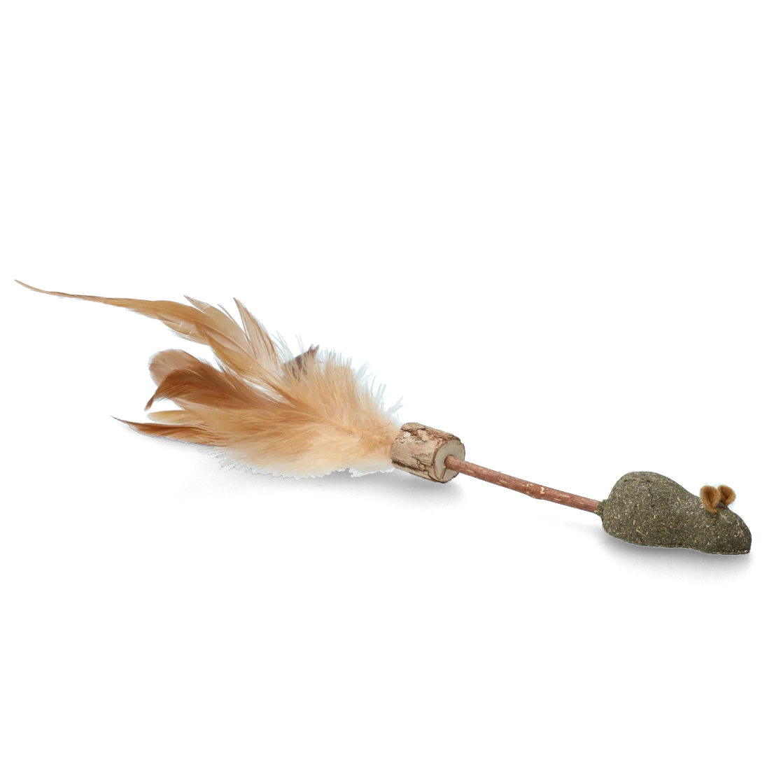 Wędka dla kota z myszką, piórami i MADNIP – Addicted! Stick with Mouse & Feathers - obrazek 2