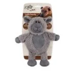 Pluszowa zabawka dla psa z imitacji polaru, z dużą piszczałką, 30 x 24 x 8,5 cm – AFP Lambswool - Cuddle Paunchy - obrazek 4