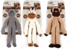 Zabawka pluszowa dla psa ze sznurem do przeciągania i piszczałką, 43 x 16 x 6,5 cm – AFP Lambswool - Cuddle floppers