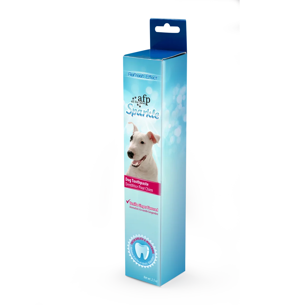 Pasta do zębów dla psów o smaku wanilii i imbiru, 60 g – AFP Sparkle Toothpaste - obrazek 1