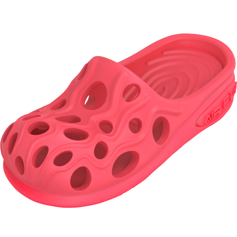 Gumowy klapek do gryzienia z ultradźwiękową piszczałką, M 14,5 x 7 cm – AFP Doggies' Shoes - Air Pups Slipper - obrazek 2