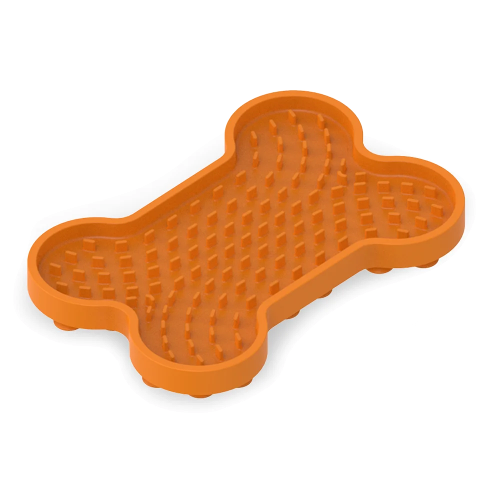 Mata do lizania dla psów z wypukłym wzorem i przyssawkami, 20 x 14 cm – AFP Bone Appetit - Tasty Bone Lick Mat S - obrazek 3