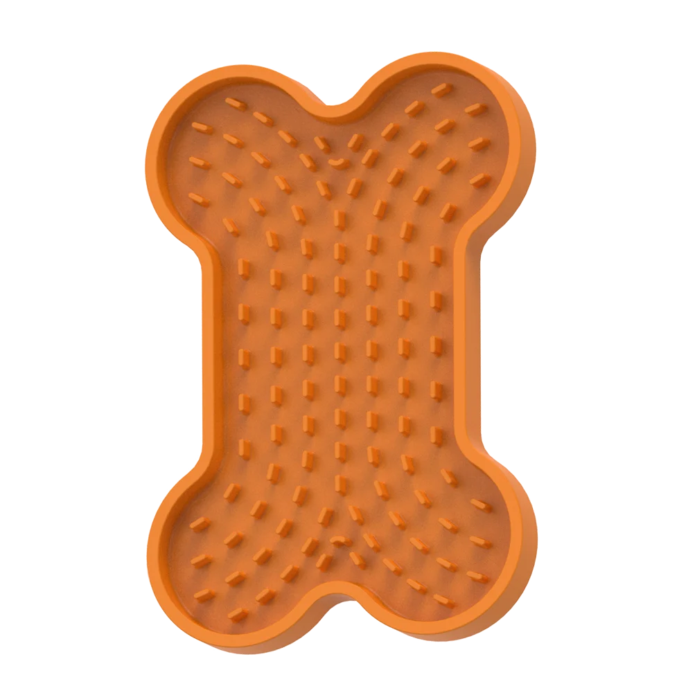 Mata do lizania dla psów z wypukłym wzorem i przyssawkami, 20 x 14 cm – AFP Bone Appetit - Tasty Bone Lick Mat S - obrazek 2