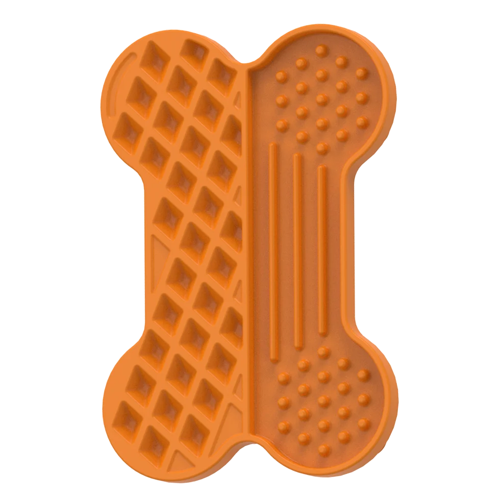 Mata do lizania dla psa z wypukłą fakturą i przyssawkami, 28 x 19 cm – AFP Bone Appetit - Tasty Bone Lick Mat L - obrazek 2