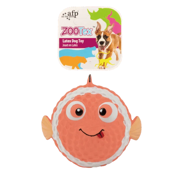 Lateksowa zabawka dla psa błazenek z piszczałką – AFP Bouncy Clown Fish
