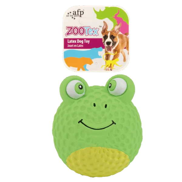 Lateksowa zabawka dla psa Żaba z piszczałką – AFP Bouncy Frog