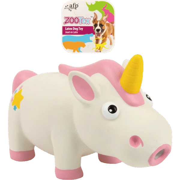 Lateksowa zabawka dla psa z piszczałką, rozmiar L – AFP ZooTex Penelope the Unicorn