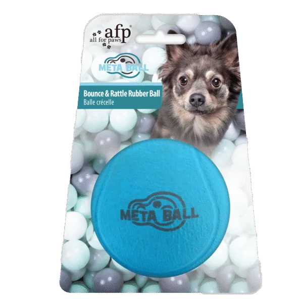 Gumowa piłka dla psa z grzechotką, ø 6,3 cm – AFP Meta Ball Bounce & Rattle Ball