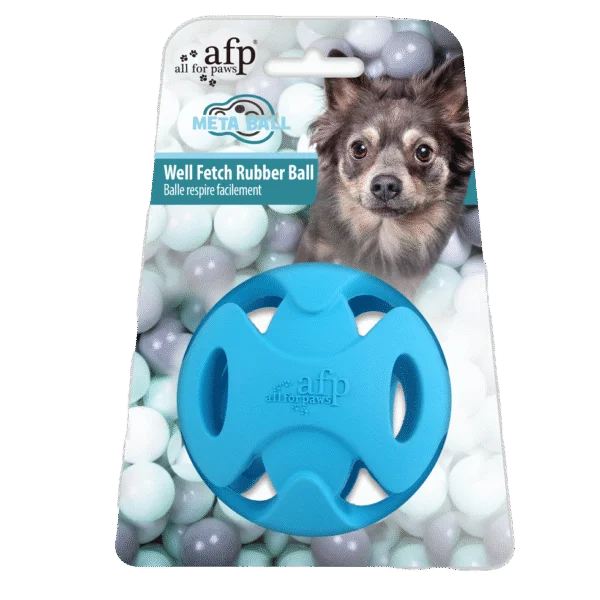 Piłka dla psa z otworami do aportowania, ø 6,3 cm – AFP Meta Ball Well Fetch Ball
