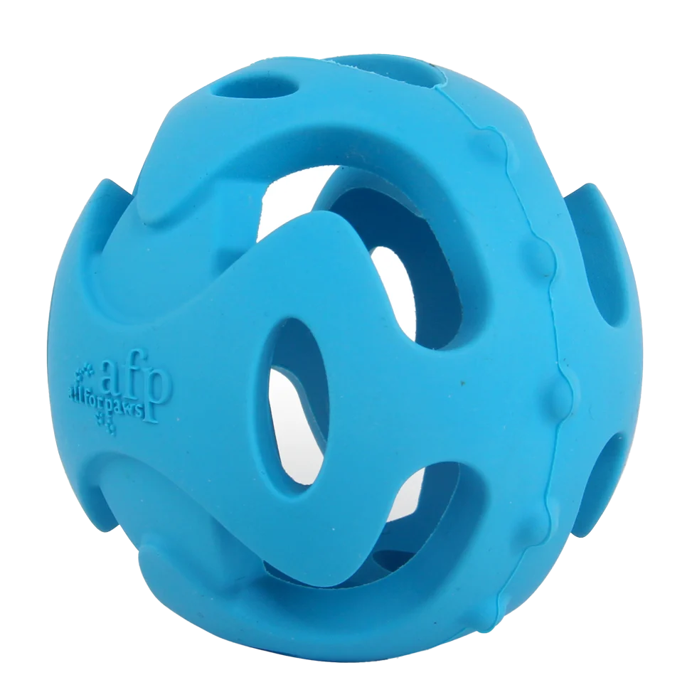 Piłka dla psa z otworami do aportowania, ø 6,3 cm – AFP Meta Ball Well Fetch Ball - obrazek 2