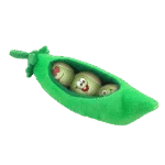 Zestaw piłek dla psa w strąku grochu, 3 piłki z piszczałkami, ø 6,3 cm – AFP Meta Ball Ball Set w/ Pee Pod - obrazek 2