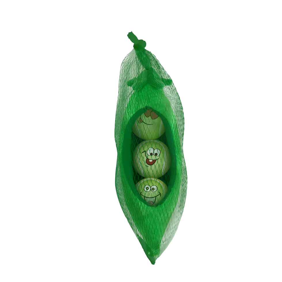 Zestaw piłek dla psa w strąku grochu, 3 piłki z piszczałkami, ø 6,3 cm – AFP Meta Ball Ball Set w/ Pee Pod - obrazek 3