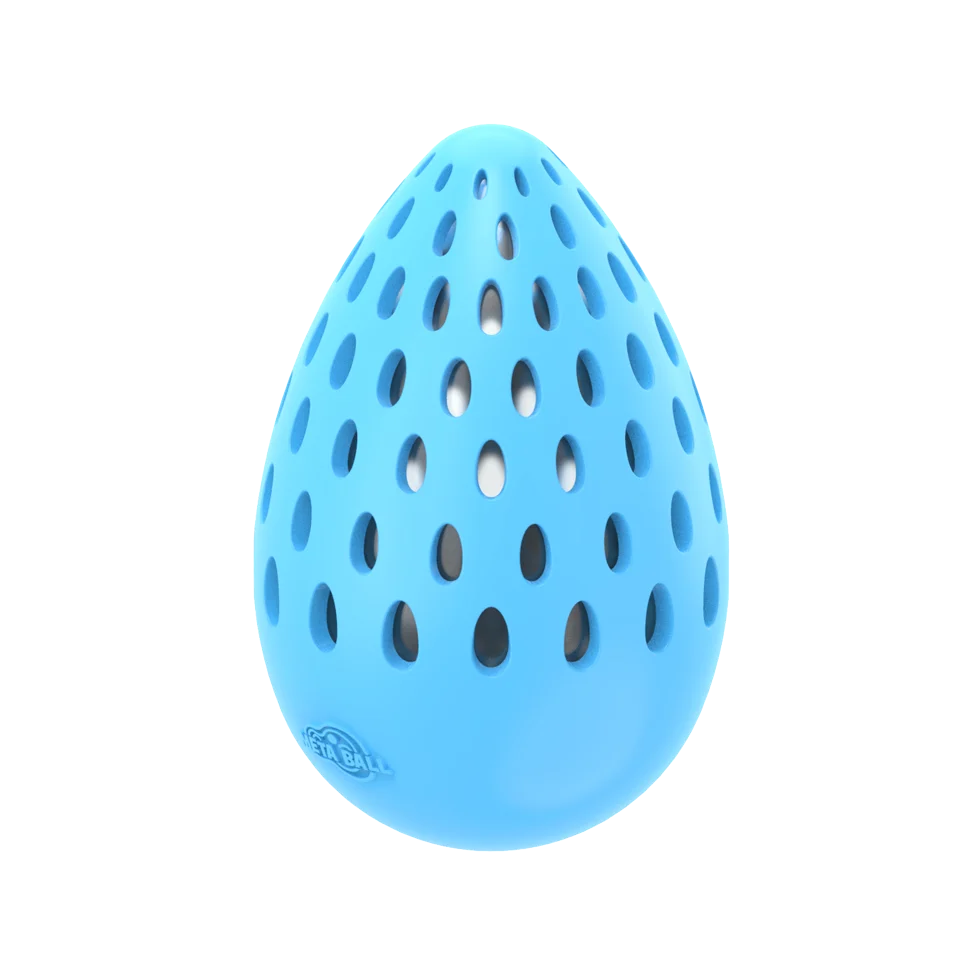 Jajko dla psa wydające dźwięk pękającej butelki, L, 15,5 x 9,6 x 9,6 cm – AFP Meta Ball Holey Egg - obrazek 2