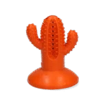 Gryzak dla psa Kaktus z gumy z przyssawką, M, pomarańczowy, 9,4 x 12,3 x 9,5 cm – AFP Dental Chews - Dental Cactus - obrazek 2