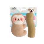 Set puppyspeelgoed met knuffel en piepers, 2 stuks – AFP Little Buddy 2-Pack Toy Cuddle Sloth