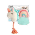 Zestaw zabawek dla szczeniąt: 2 pluszaki z piszczałkami, 3 sztuki – AFP Little Buddy 3-Pack Toy Wonderland