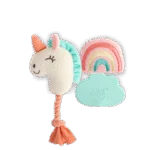 Zestaw zabawek dla szczeniąt: 2 pluszaki z piszczałkami, 3 sztuki – AFP Little Buddy 3-Pack Toy Wonderland - obrazek 2