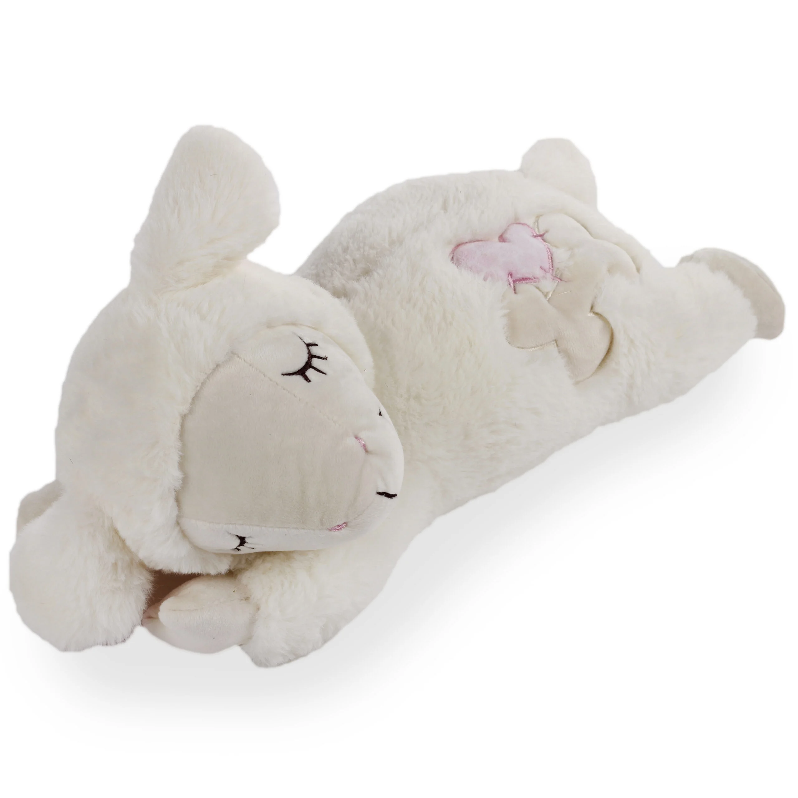 Pluszowa owca dla psa z funkcją bicia serca, 36 x 18 cm – AFP Little Buddy - Heart Beat Sheep - obrazek 3
