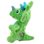 Pluszak dla psa z piszczałką i szeleszczącym materiałem, ok. 18 cm – AFP My T-Rex Thomas the Mini Triceratops S - obrazek 3