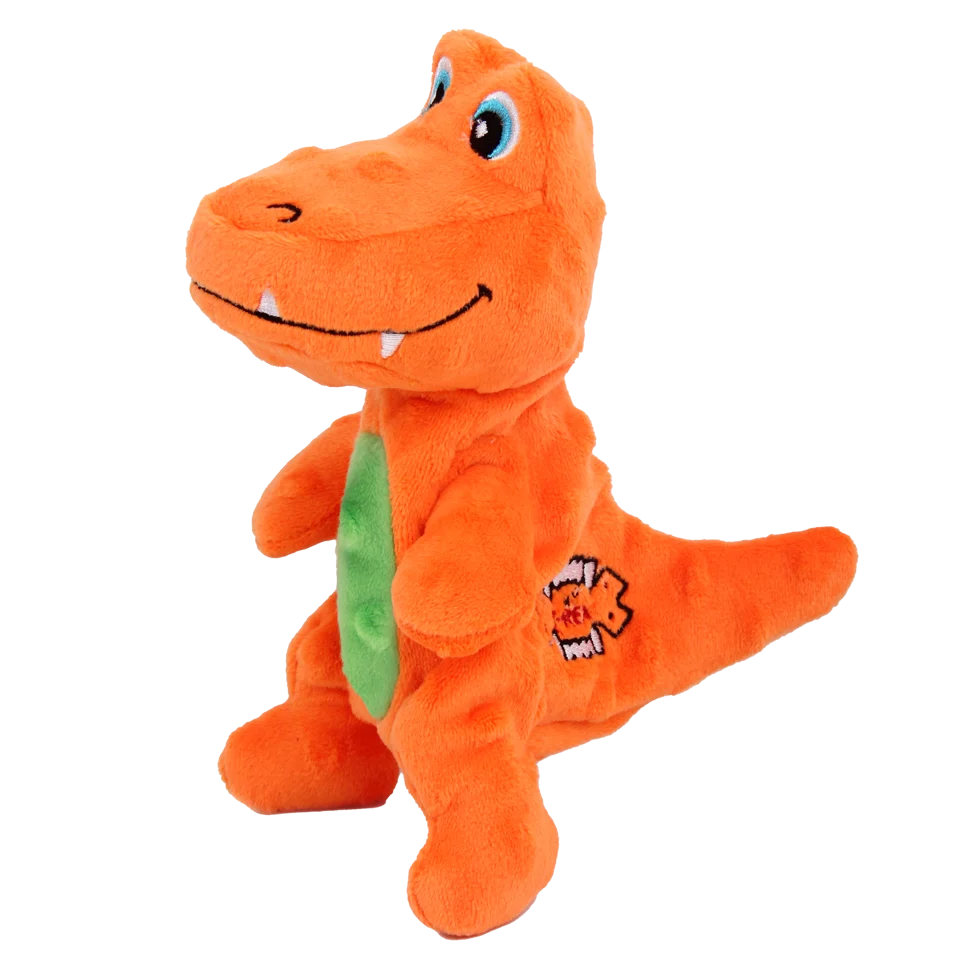 Pluszowa zabawka dla psa z piszczałką i szeleszczącym materiałem, ok. 18 cm – AFP My T-Rex Tim the Mini T-Rex S - obrazek 2