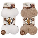 Pluszowa kość z plecioną liną i piszczałką, 23 x 15 x 6 cm – AFP Lambswool - Plush Bone