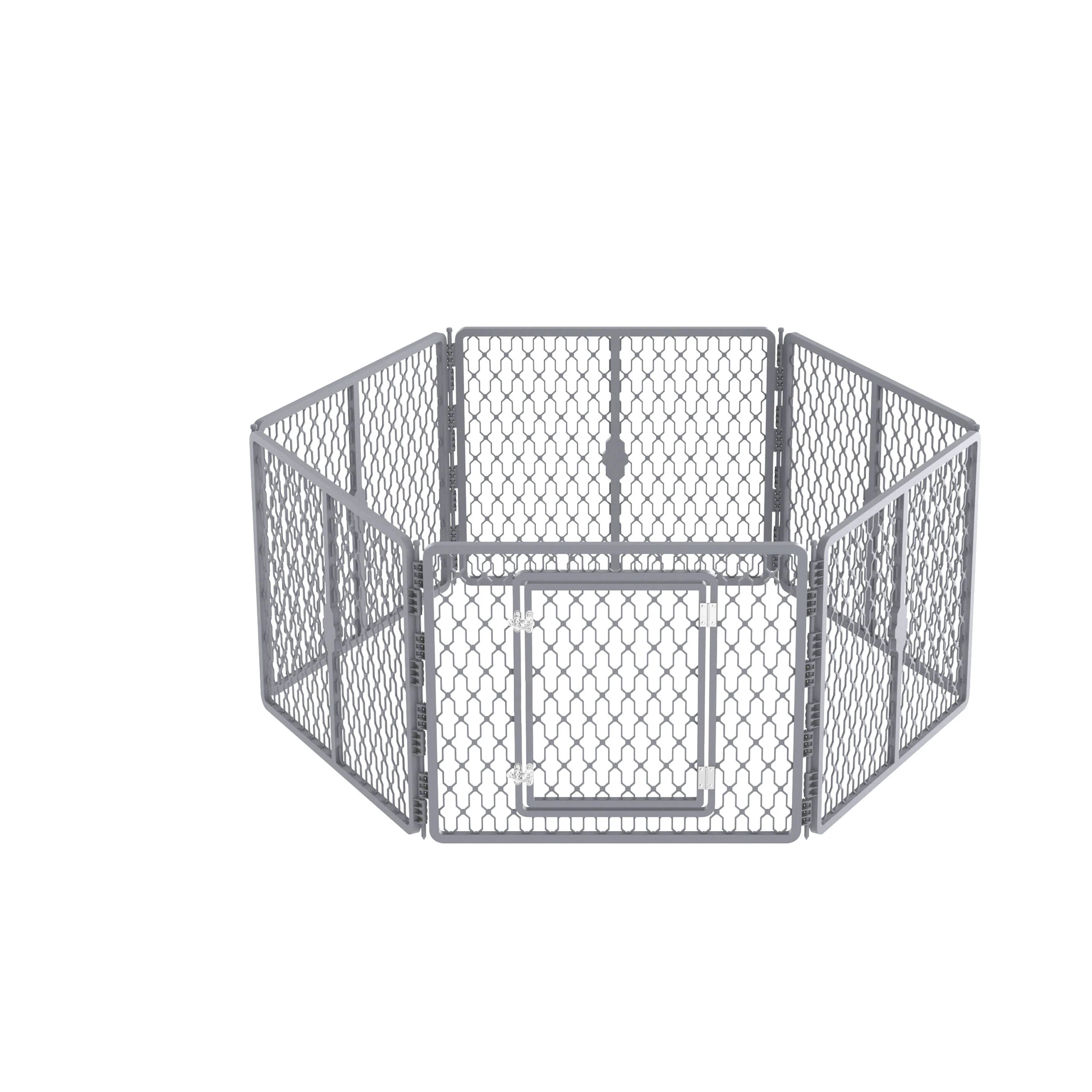 Wybieg dla psa do domu i na zewnątrz, 6 paneli, 155 x 140 x 66 cm – AFP Dog Play Pen - obrazek 1