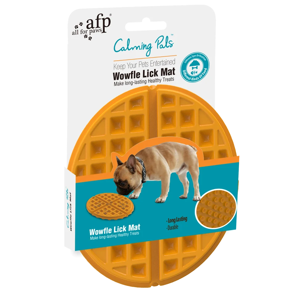 Mata do lizania dla psa z przegródkami i przyssawkami, ø 19,5 cm – AFP Calming Pals - Woofle Lick Mat - obrazek 1