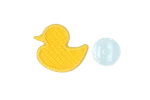 Zabawka dla psa w kształcie kaczuszki z przyssawką i silikonowymi wypustkami, 13 x 10 cm – AFP Calm Paws - Bath Anti-anxiety Duck - obrazek 3