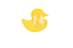 Zabawka dla psa w kształcie kaczuszki z przyssawką i silikonowymi wypustkami, 13 x 10 cm – AFP Calm Paws - Bath Anti-anxiety Duck - obrazek 5