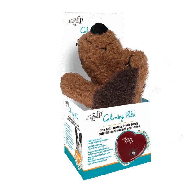 Pluszowy piesek dla psa z odgłosem bicia serca, 48 cm – AFP Calm Paws - Dog Anti-anxiety Plush Buddy