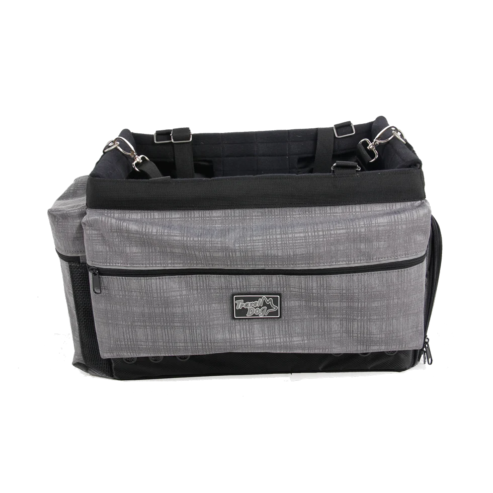 Koszyk rowerowy dla psa z mocowaniem do kierownicy, do 8 kg – AFP Travel Dog - Bicycle Delux Bag with Holder - obrazek 3