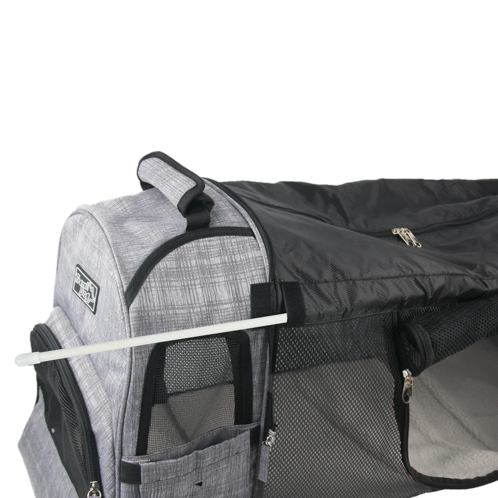 Plecak dla psa z rozszerzaną komorą i siatką, 46 x 30 x 20 cm – AFP Travel Dog - Expandable Backpack Carrier - obrazek 6