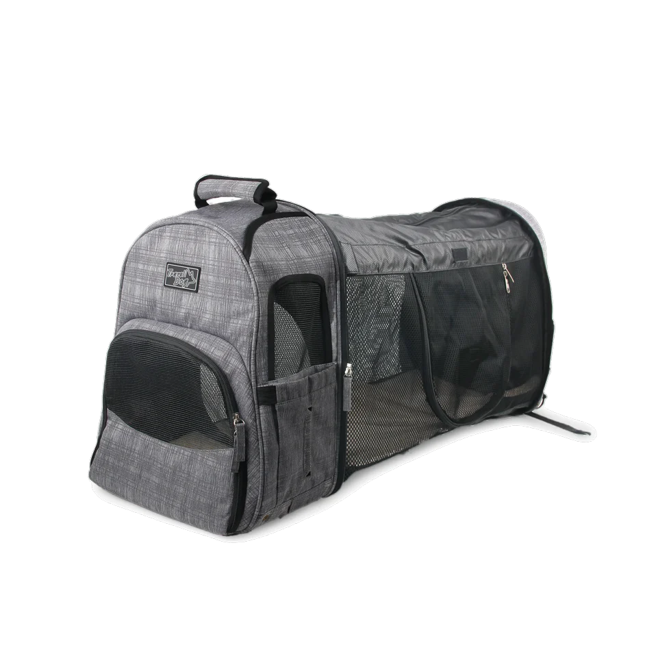 Plecak dla psa z rozszerzaną komorą i siatką, 46 x 30 x 20 cm – AFP Travel Dog - Expandable Backpack Carrier - obrazek 3