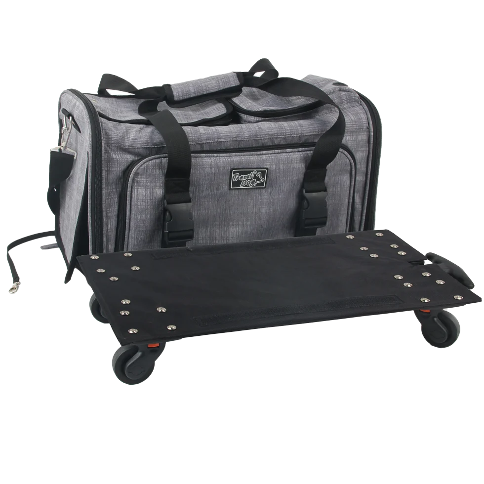 Wózek transportowy dla psa z funkcją torby, do 11 kg – AFP Travel Dog - Rolling Pet Carrier - obrazek 1