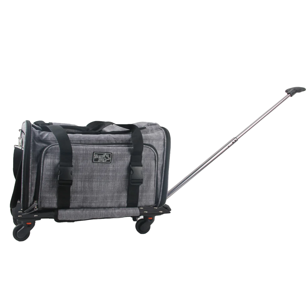 Wózek transportowy dla psa z funkcją torby, do 11 kg – AFP Travel Dog - Rolling Pet Carrier - obrazek 5