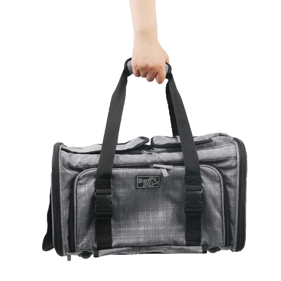 Wózek transportowy dla psa z funkcją torby, do 11 kg – AFP Travel Dog - Rolling Pet Carrier - obrazek 6