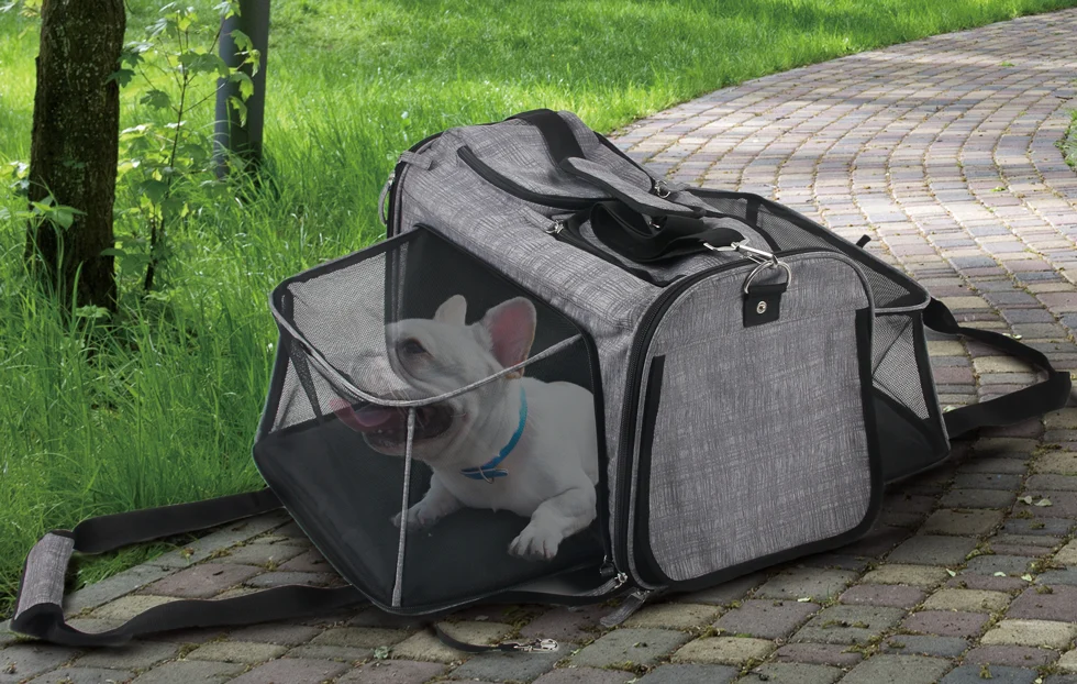 Wózek transportowy dla psa z funkcją torby, do 11 kg – AFP Travel Dog - Rolling Pet Carrier - obrazek 2