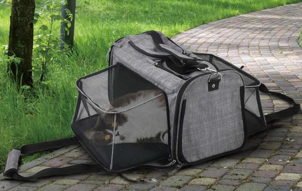 Wózek transportowy dla psa z funkcją torby, do 11 kg – AFP Travel Dog - Rolling Pet Carrier - obrazek 4