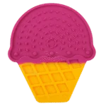 Mata do lizania dla psa w kształcie lodów, z przyssawkami, 20 x 17,5 cm – AFP Chill Out - Ice Cream Lick Mat - obrazek 2