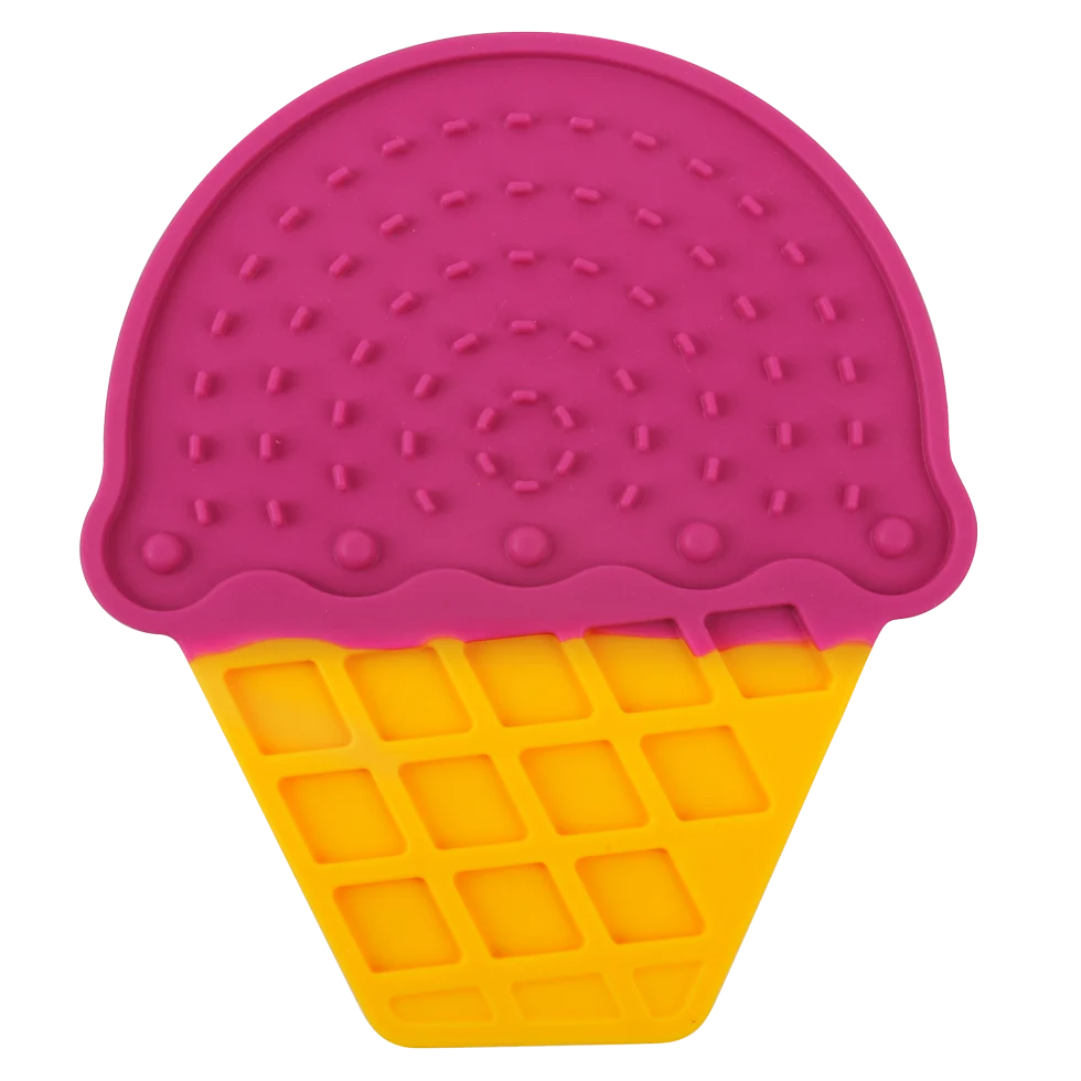 Mata do lizania dla psa w kształcie lodów, z przyssawkami, 20 x 17,5 cm – AFP Chill Out - Ice Cream Lick Mat - obrazek 2
