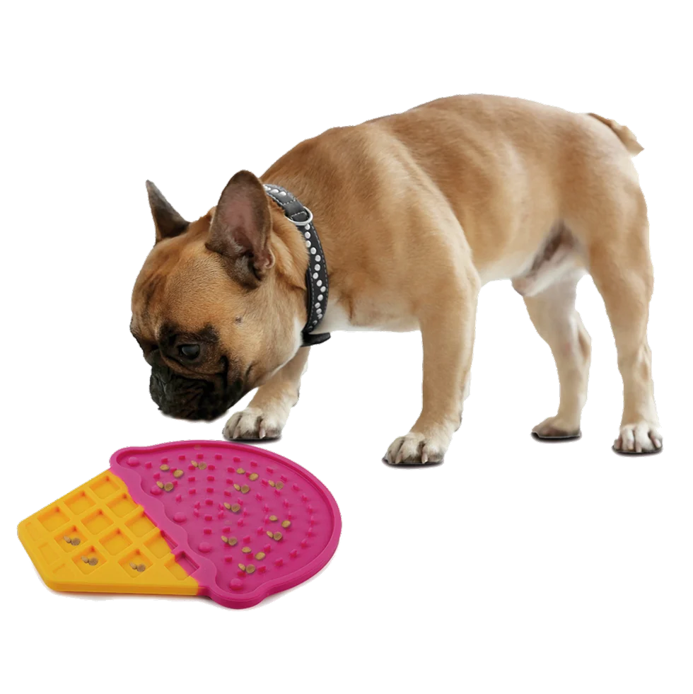 Mata do lizania dla psa w kształcie lodów, z przyssawkami, 20 x 17,5 cm – AFP Chill Out - Ice Cream Lick Mat - obrazek 3